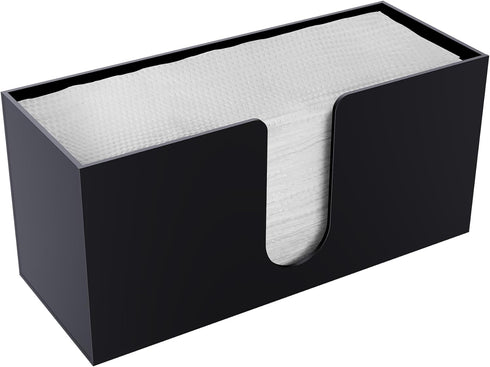 Acrylic Countertop Paper Towel Holder, Black Acrylic Napkin Holder, Paper Towel Dispenser