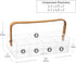 Mind Reader Tea Bag Organizer, Countertop Caddy, Bamboo and Acrylic, 11.75"L x 6"W x 6"H, Brown