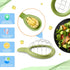 Avocado Slicer Tool - 3.2 x 6.3 Inches with Ergonomic Handle, Food-Grade Plastic and Stainless Steel