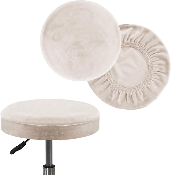 Turquoize 2 Pack Bar Stool Covers Round Stool Covers with Elastic Bands