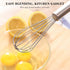NileHome Stainless Steel Whisk Set, 3 Pack, 8" 10" 12" Kitchen Whisks for Cooking and Whisking