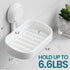 TAILI Soap Dish Holder with Powerful Suction Cup, Strong Sponge Holder for Shower, Bathroom, Kitchen Sink