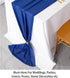 ShinyBeauty Chiffon Table Runner, Royal Blue Voile Sheer Tulle for Wedding Birthday Baby Shower Party Decoration