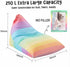250L Nobildonna Stuffed Animal Storage Bean Bag Chair Cover for Kids Teens (No Filler) Washable Large Beanbag Cover