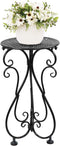 NAKUPE Plant Stand Indoor & Outdoor Flower Pot Stand 17" Tall Metal