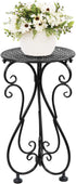 NAKUPE Plant Stand Indoor & Outdoor Flower Pot Stand 17" Tall Metal
