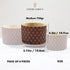 Pastry Chef's Boutique Deluxe Corrugated Panettone Paper Pan Mold, Medium 750gr, 5.75” x 4-3/16”, Pack of 6
