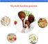 Wooden Spoon for Cooking - Long Handle Ladle Soup Stirring Utensils Set of 3, Handmade Kitchen Mixing Spoons