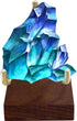 Adjustable Brass Crystal Display Stand with Walnut Base Mineral Specimens Display Stand Rock Display Easel Metal Display Holder for Stones Geodes Fossils Spheres Agate Slices S/Tripod