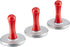 Nordic Ware 01236 Yuletide Cast Cookie Stamps, 3-inch Rounds, Silver