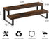 Wooden Tiered Display Riser Stand, 2 Tier Perfume and Cologne Organizer, Rustic Spice Rack Shelf for Candles