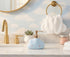Cute Cloud Shape Soap/Hand Sanitizer Metal Pump Dispenser, Refillable for Bathroom Accessories, Gifts for Kids (Blue)