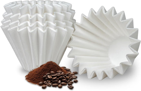 1-2 Cup Small Coffee Filters, 100 Count Disposable Basket Coffee Filter Paper, Compatible with Kalita Wave Dripper