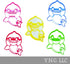 INSPIRED BY BABY SHARK FAMILY DADDY MOMMY COOKIE CUTTER SET OF 5, MADE IN USA PR1158