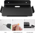 8" Floating Shelves for Wall, Metal Wall Shelf for Smart Home, Speakers, Internet Router, Security Camera (Black)