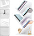 4 UHBC014W YMYNY Tier Tree Bookshelf, Small Bookcase, Modern Wood Book Storage Rack, Freestanding Book Shelf