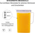 2 LocknLock Aqua Fridge Door Water Jug with Handle BPA Free Plastic Pitcher with Flip Top Lid Perfect for Making Teas