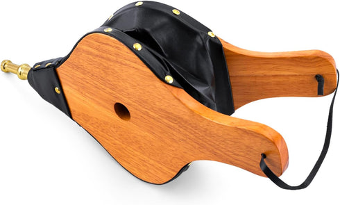 Amagabeli Fireplace Bellows, Indoor 15.5"x7" Wood Bellow Stove Air Blower for Fire Pit and BBQ