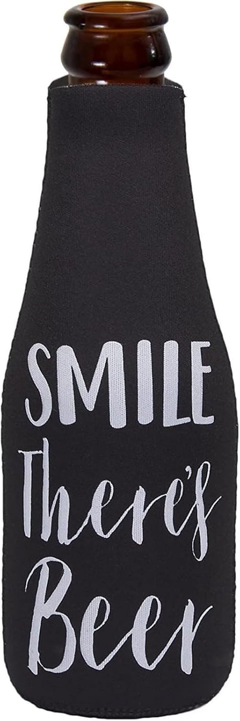 Cozy 12 oz, Pack 12 BLUE PANDA Neoprene Beer Sleeve - Black & White, of - Insulated Beer Bottle Cooler & Soda Can