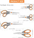 Kitchen Scissors Set, Knife-Grade Stainless Steel, TPR Comfortable Handle, Includes Poultry Shears