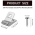 Wire Fence Clips-100 Pcs Fence Wire Clamps with 100Pcs Screws Stainless Steel Agricultural Fencing Mounting Clips Fit 12-16 Gauge Welded Wire to Wood, Metal or Vinyl