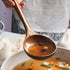 2 Pcs Wooden Spoon Ladle for Cooking, Non Toxic Kitchen Tools, 14 inch Long & 11 inch Large Deep Ladle Set