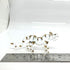 Tiger Miniature Figurines - Hand Blown Glass Art Animals Collectible Gift for Home Décor (Clear Gold)