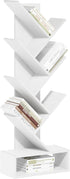 Furinno Tree Book Shelf, 7-Tier Bookshelf, Tree Bookcase with Bottom Shelf, 8.4