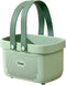 JiatuA Shower Caddy Baskets - Plastic Storage Bins with Silicone Handles for Bathroom, Kitchen, Closet, Bedroom (Small