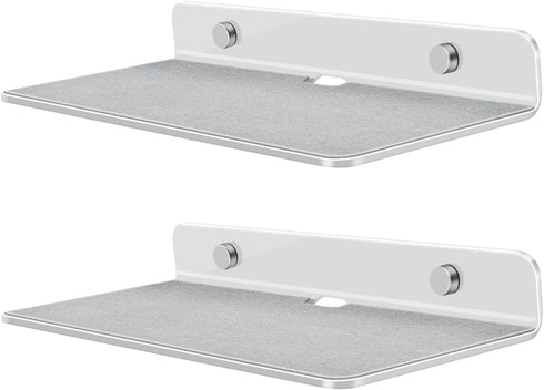 TNP Products TNP Speaker Shelf Wall Mount - Small Floating Shelf Stand w/Anti Slip