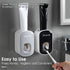 iHave Toothpaste Dispenser Wall Mount, Automatic Toothpaste Squeezer for Bathroom, Grey