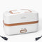 Brown Electric Lunch Box Food Heater, 270W 304 Stainless Steel, 1000mL Capacity for Adults/Work