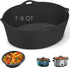 Silicone Liners - Fit for Crock Pots/Slow Cookers 7-8 Quart, Reusable/BPA Free/Leakproof Cooking Accessories for Oval