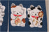 NARUMI ?? Noren (Japanese Curtain) Seven Beckoning Cat/Maneki Neko 17-507, 85×30cm from Japan