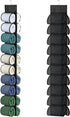Legging Organizer for Closet, 20 Pockets Hanging Storage for Behind Door, Wardrobe, Clothes Storage (Black)