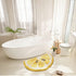 Cozy 1'6" 2'2" Playtime Lemon Cute Fruits Half Round Shaped Bedroom Bathroom Doorway Kitchen Floor Rug Carpet Water