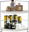 2-Tier Corner Bathroom Sink Countertop Organizer-Vanity Tray Cosmetic & Makeup Storage-Kitchen Spice