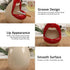 Creative Ceramic Ashtray, Big Lips Shape Cigar Ash Holder for Home Office Tabletop Bar (A)