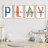 Set of 4 Framed Kids Playroom Wall Art Prints, 12x16' Toddler Nursery