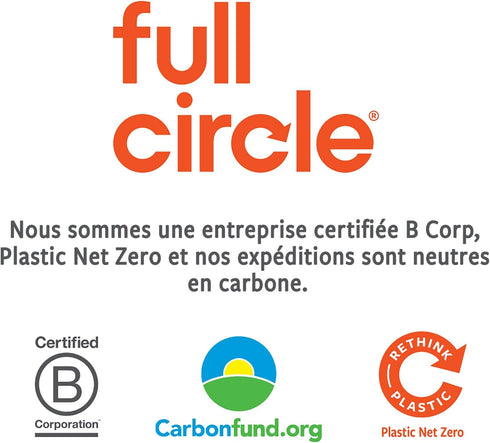 Full Circle The Ring Bamboo Vegetable and Fruit Cleaning Brush, Versatile Scrubber for Potatoes and Veggies