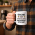 11 oz Funny Hot Cocoa Mug. Give Me Hot Chocolate and Nobody Gets Hurt Coffee Cup. Novelty Gift idea for Winter and the