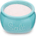 Fox Run Vintage Style Mason Jar Salt Cellar, Blue Ceramic with White Lid, 1 Cup Capacity
