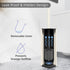 Set BVL Toilet Brush and Holder White Freestanding for Bathroom