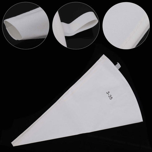 LoveBB 3 Pack Reusable Pastry Piping Bags, 14, 16, 18 Inch Canvas Cake Decorating Bags