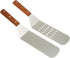 Grill Dump Truck, Stainless Steel, Commercial Grade, 2-Piece Set, Riveted Smooth Wooden Handle
