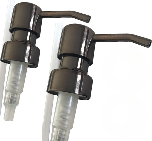 Soap Dispenser Pump Replacement, Gun Metal Bronze Soap Pumps, 2-Pack