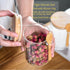 Spice Jars Set, 3PCS 18Oz/530ML Overnight Oats Containers with Airtight Lid and Spoon, Decorative Kitchen Canisters