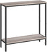 HOOBRO 29.5" L Narrow Console Table, Sofa Table Behind Couch with 2-Tier