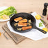 Restaurantware Met Lux 11.75 Inch Cast Iron Skillet, Pre-Seasoned Fry Pan for Indoor/Outdoor Cooking