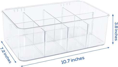 Utopia Home 2 Pack Tea Bag Organizer - Stackable Tea Bag Storage Organizer with Lid - Tea bag holder For Kitchen Organizers and Storage, Multi-Functional Kitchen Organizer, Home organizer (Clear)